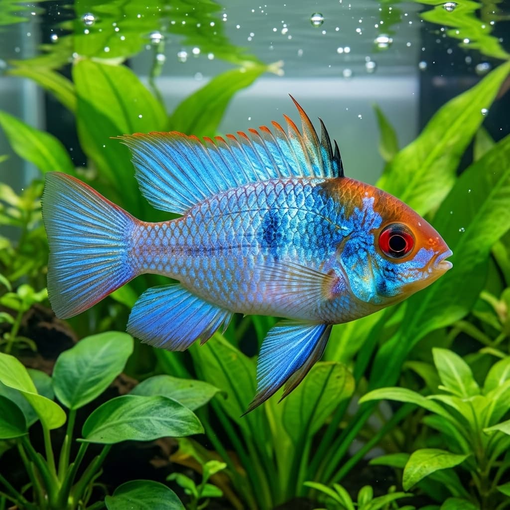 Antennebaarsje Bred Electric Blue